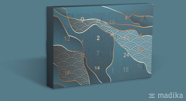 Türchen-Adventskalender für Lindt Lindor Pralinen