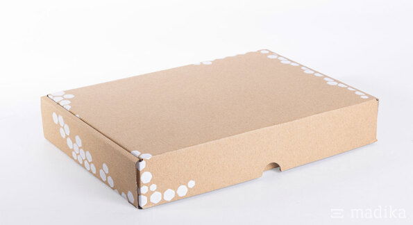 Brauner Versandkarton bedruckt