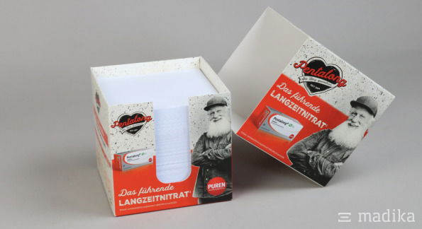 Bedruckte Zettelbox Bedruckte Zettelbox
