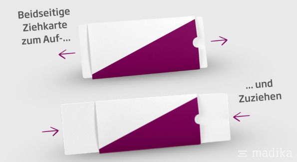 Ziehkarte bedrucken lassen