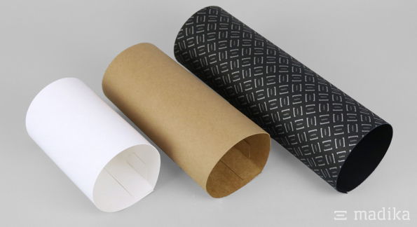 Zylinderaufsteller verschiedene Materialsorten