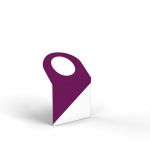 Flaschenanhänger klassisch breit - klein - 75 x 146 mm