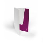 Präsentationsmappen geklebt Hochformat - DIN A5 Visitenkartenschlitz