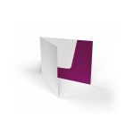 Präsentationsmappen geklebt Querformat - Visitenkartenformat