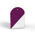 Geschenkanhänger 4-seitig rund - groß - 75 x 120 mm