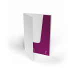 Präsentationsmappen geklebt Hochformat - DIN A5 5 mm - Visitenkartenschlitz