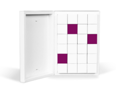 Klapp Adventskalender mit 24 Schachteln