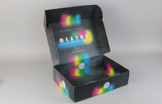 Klappschachtel gekrempelt Innendruck