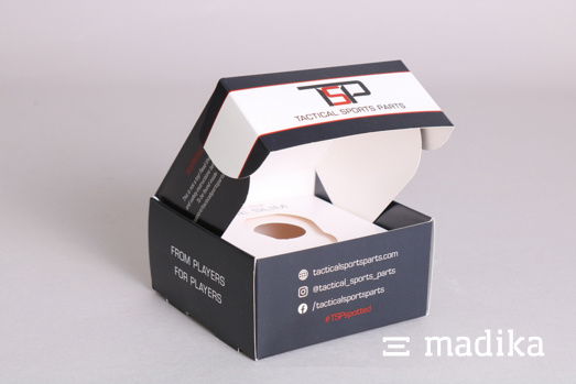 Klappschachteln gekrempelt produzieren wir selbstverständlich mit Ihrem passgenauen Wunsch-Inlay. Klappschachtel gekrempelt mit individuellem Inlay