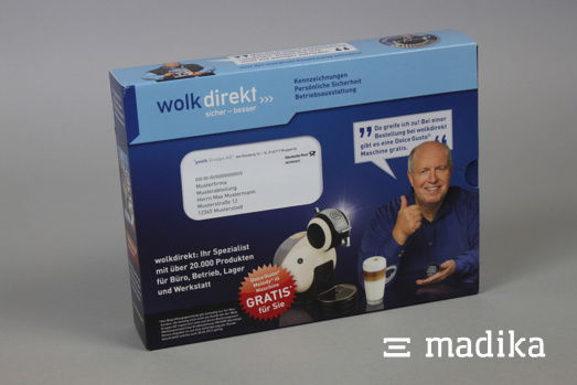 Mailing mit Sichtfenster als Produkt- und Werbemailing Mailing mit Sichtfenster mit direkter Kundenansprache, um Aufmerksamkeit zu generieren