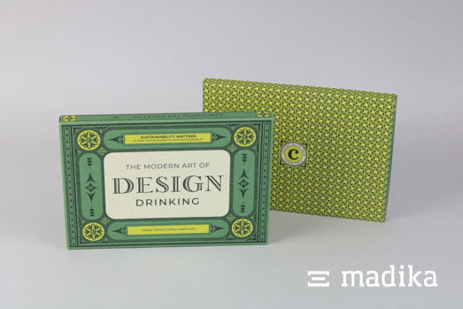 Diese Schiebeschachtel wurde bedruckt in grünem auffälligem Design. Schiebeschachtel bedruckt in grünem auffälligem Design