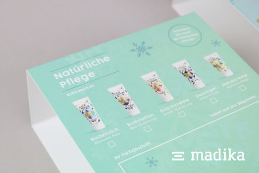 Diese Karton-Banderole nach Maß besteht aus Graskarton und wurde bedruckt. Banderole modern bedrucken