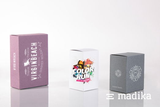 Bedruckte Faltschachteln aus Recyclingpapier Gmund Used. Bedruckte Faltschachteln aus Recyclingpapier Gmund Used
