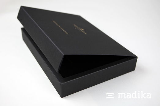 Luxuriöse Magnetschachtel in Schwarz Magnetschachtel schwarz
