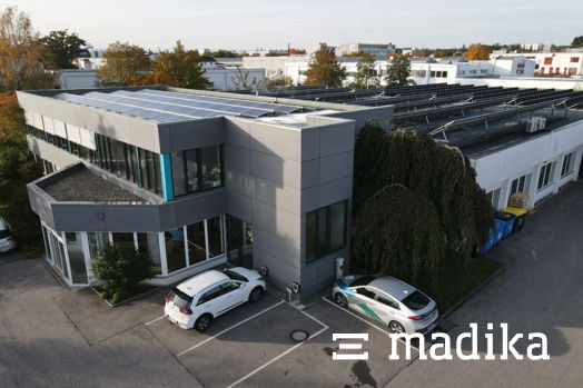 Unsere Verpackungsdruckerei EGGER von oben. EGGER Verpackungsdruckerei von oben