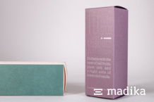 Der Recyclingkarton Gmund Used kann in 10 verschiedenen Farben bestellt werden. Faltschachteln aus Gmund Used Recyclingkarton