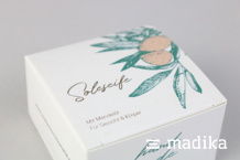 Seifenverpackung mit liebevollem Design Liebevolles Design auf Faltschachtel für Seifen