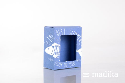 Diese Faltschachtel besteht aus dem nachhaltigen Recyclingkarton Gmund Used. Faltschachtel aus nachhaltigem Recyclingkarton Gmund Used