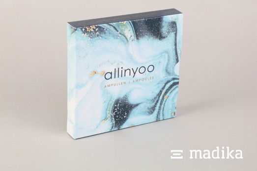 Moderne Verpackung designen - das ist zum Beispiel mit Schiebeschachteln möglich. Modern designte Schiebeschachtel für Ampullen