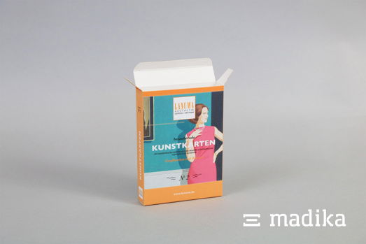 Diese Faltschachtel im Retro-Stil fällt auf! Faltschachtel designt im Retro-Stil