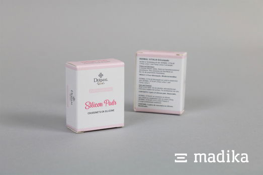Wichtige Informationen auf einer Faltschachtel für Kosmetik. Zwei Faltschachteln bedruckt für Kosmetik