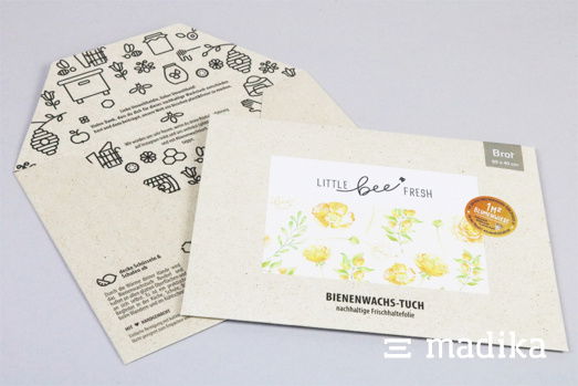 Briefumschläge für Bienenwachstücher Briefumschläge für Bienenwachstücher