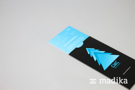 Flachkartonhülle als Tickethülle bedruckt für eine Weihnachtsfeier Tickethülle bedruckt für eine Weihnachtsfeier