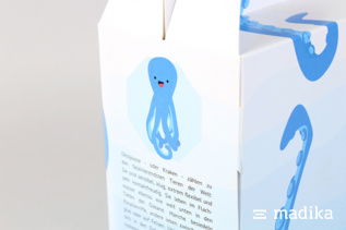 Tierisches Motiv, das Lust macht auf mehr. Tragegriffschachtel mit tierischem Motiv