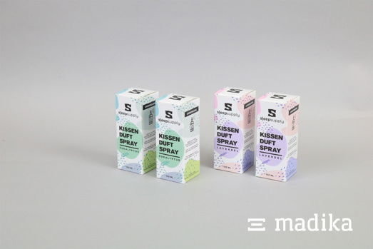 Bedruckte Faltschachteln für Duftsprays. Faltschachteln bedruckt