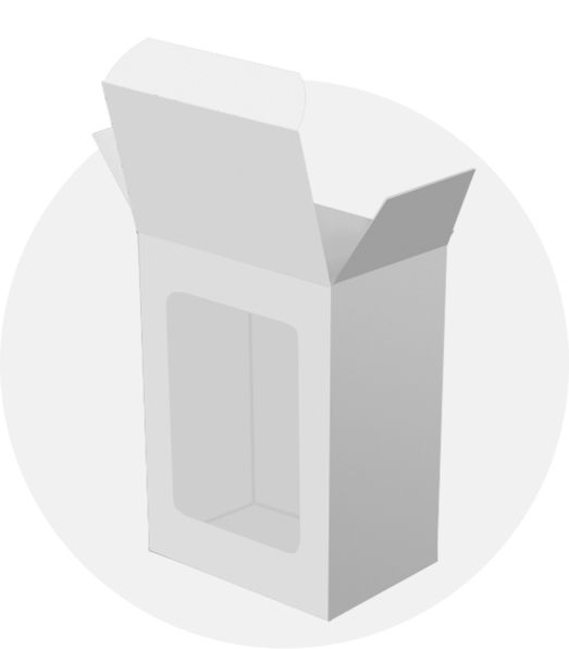 Verpackung mit Sichtfenster Verpackung mit Sichtfenster