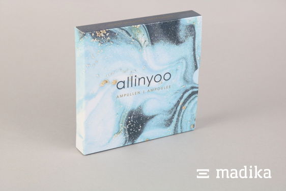 Solch eine schicke und edle Bedruckung funktioniert am besten auf Chromokarton Schiebeschachtel edel bedruckt auf Chromokarton