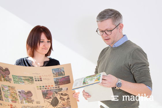 madika Beratung anhand von Druckbögen