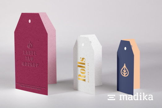 Produktanhänger in verschiedenen Größen eignen sich als Anhänger für Geschenke Produktanhänger in verschiedenen Größen von madika.de