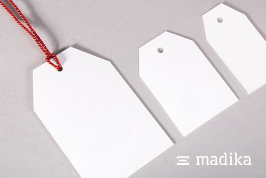 So sehen die 2-seitigen Geschenk- und Produktanhänger unbedruckt aus. Zweiseitiger Geschenk- und Produktanhänger