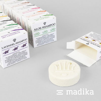 Der Klassiker für Seifenverpackungen: Faltschachteln aus weißem Chromokarton. Faltschachteln als Seifenverpackung