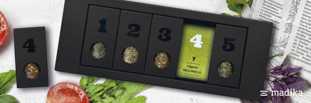 Das MEIN GENUSS 5er-Gewürzset. Geschenkidee 5er-Gewürzset