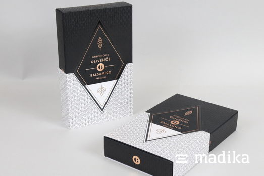 Ein edles MEIN GENUSS Geschenkideenset. Set Geschenkidee edel