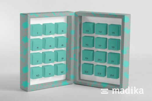 Adventskalender Buch mit individueller Bedruckung Adventskalender Buch mit individueller Bedruckung