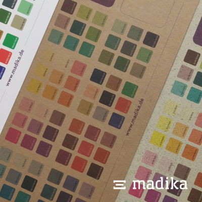 So unterschiedlich wirken Farben auf den unterschiedlichen Kartonsorten. Bedruckung auf unterschiedlichen Materialien