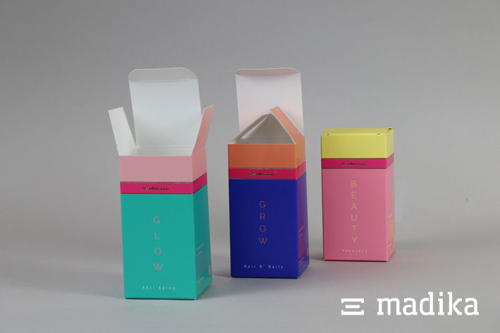 Bunt bedruckte Faltschachteln Bunt bedruckte Faltschachteln