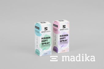 Bunt bedruckte Faltschachteln für Duftsprays Kleine Flaschenverpackung