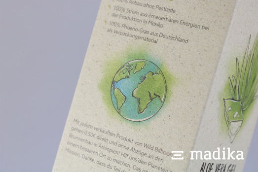 Faltschachtel aus Graskarton Bedruckte Graspapierverpackung