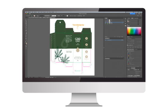 Und so kann dann die fertig platzierte Druckdatei aussehen. Screenshot einer erstellten und platzierten Druckdatei