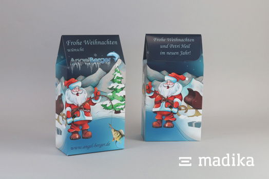 Adventskalender Häuschen aus Beutelschachteln Adventskalender Häuschen aus Beutelschachteln