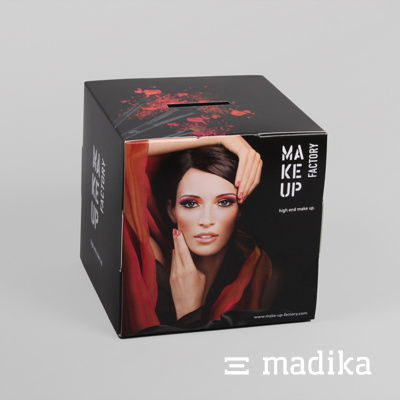 Losbox für eine Beauty-Messe Losbox für eine Beauty-Messe