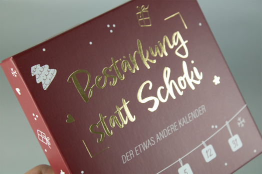 Stülpdeckelschachtel veredelt