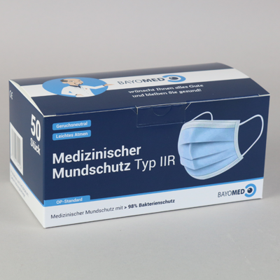 Dunkelblaue Verpackung