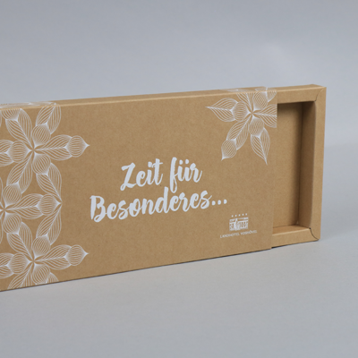Schiebeschachtel Naturkarton