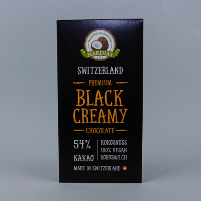 Schwarze Schokoladenverpackung