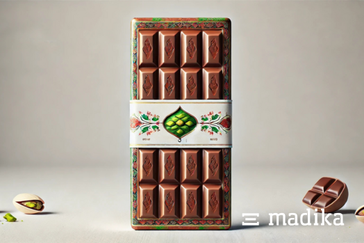 Banderole für Dubai Schokolade